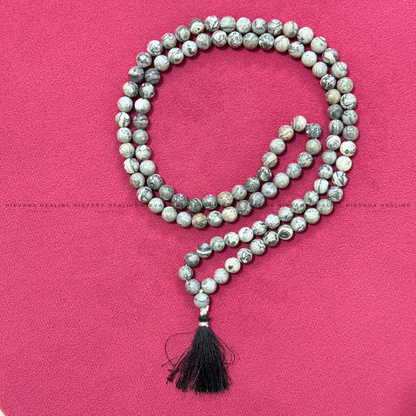 PICASSO JASPER MALA (Stone of Creativity, Balance & Transformation) image 1
