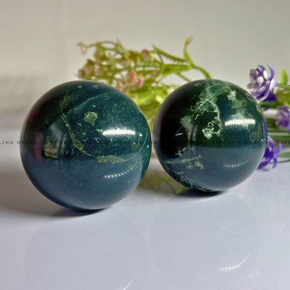 GREEN JADE SPHERE (Luck, Harmony, Peace And Abundance) image 3
