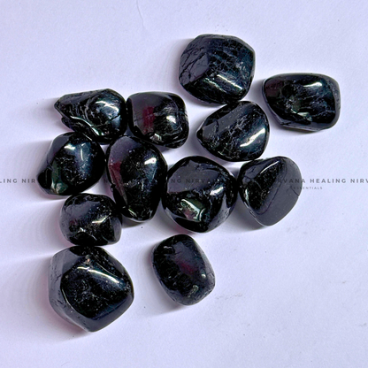 BLACK OBSIDIAN TUMBLE STONES (Protection ,Truth, Deep And Healing). image 2