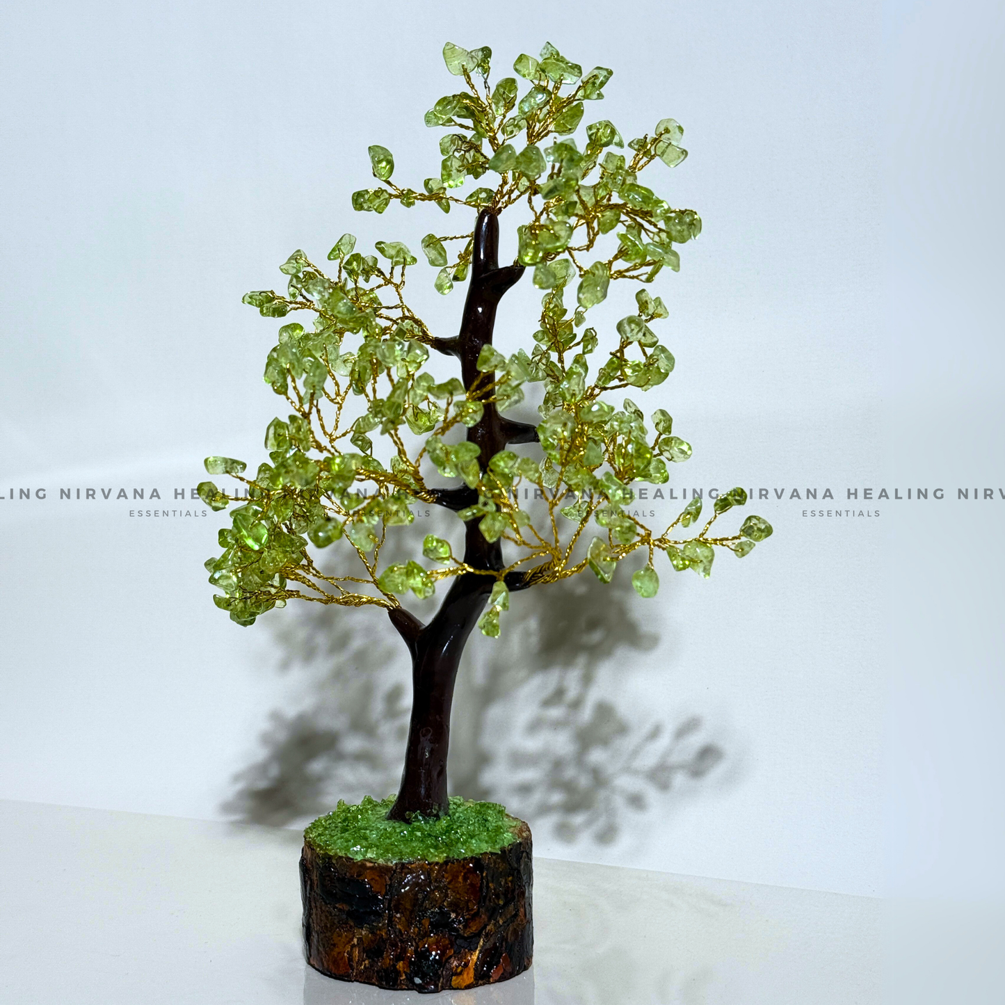 PERIDOT CRYSTAL TREE Approx 300 Beads (Prosperity, Cheerfulness, Abundance And Renewal) image 1