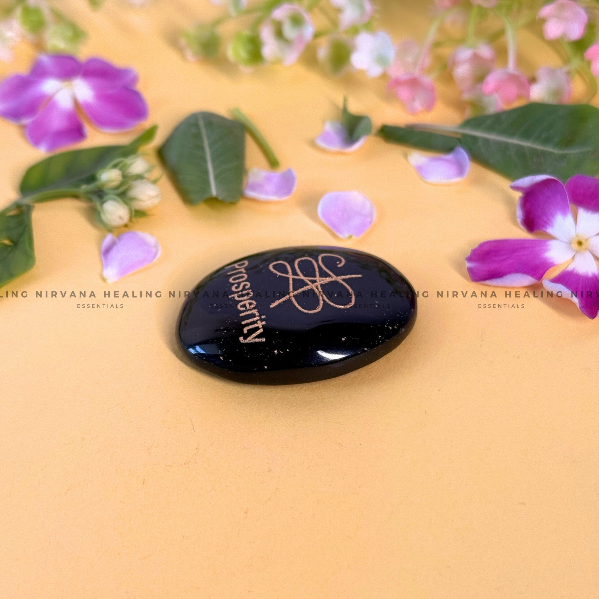 BLACK TOURMALINE PROSPERITY ZIBU COIN (Protection, Grounding, Shielding And Growth) image 2