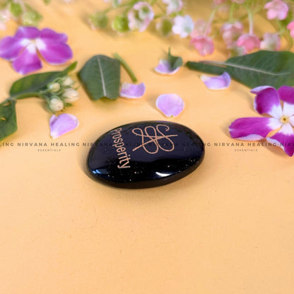 BLACK TOURMALINE PROSPERITY ZIBU COIN (Protection, Grounding, Shielding And Growth) image 2