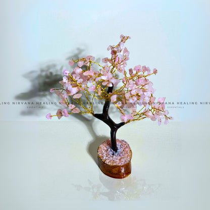 ROSE QUARTZ CRYSTAL TREE Approx 200 Beads (Love, Romance, Relationship And Emotion Balance) image 3