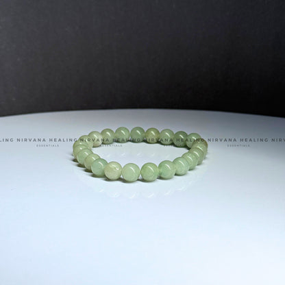 GREEN AVENTURINE ROUND BRACELET (Luck, Money, Abundance, Career And Growth). image 1