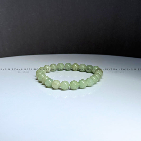 GREEN AVENTURINE ROUND BRACELET (Luck, Money, Abundance, Career And Growth). image 1