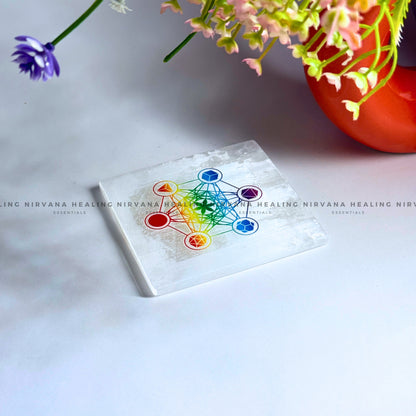  SELENITE METRATRON CUBE CHARGING PLATE (Aura Cleansing, Charging, Cleansing And Purification). image 2