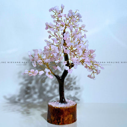 ROSE QUARTZ CRYSTAL TREE(BIG) Approx 300 Beads (Love, Romance, Relationship, Emotion Balance) image 0