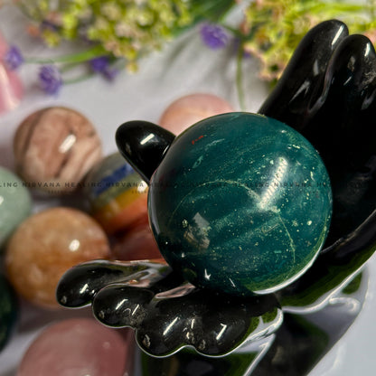 GREEN JADE SPHERE (Luck, Harmony, Peace And Abundance) image 0