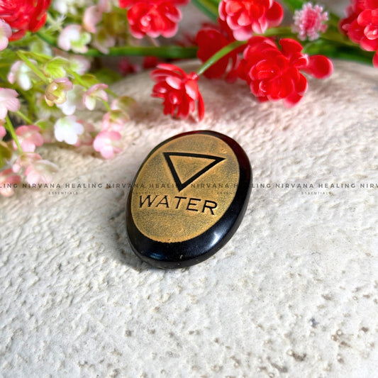 BLACK TOURMALINE WATER ELEMENT ZIBU COIN (Protection, Grounding, Shielding And Growth) image 0
