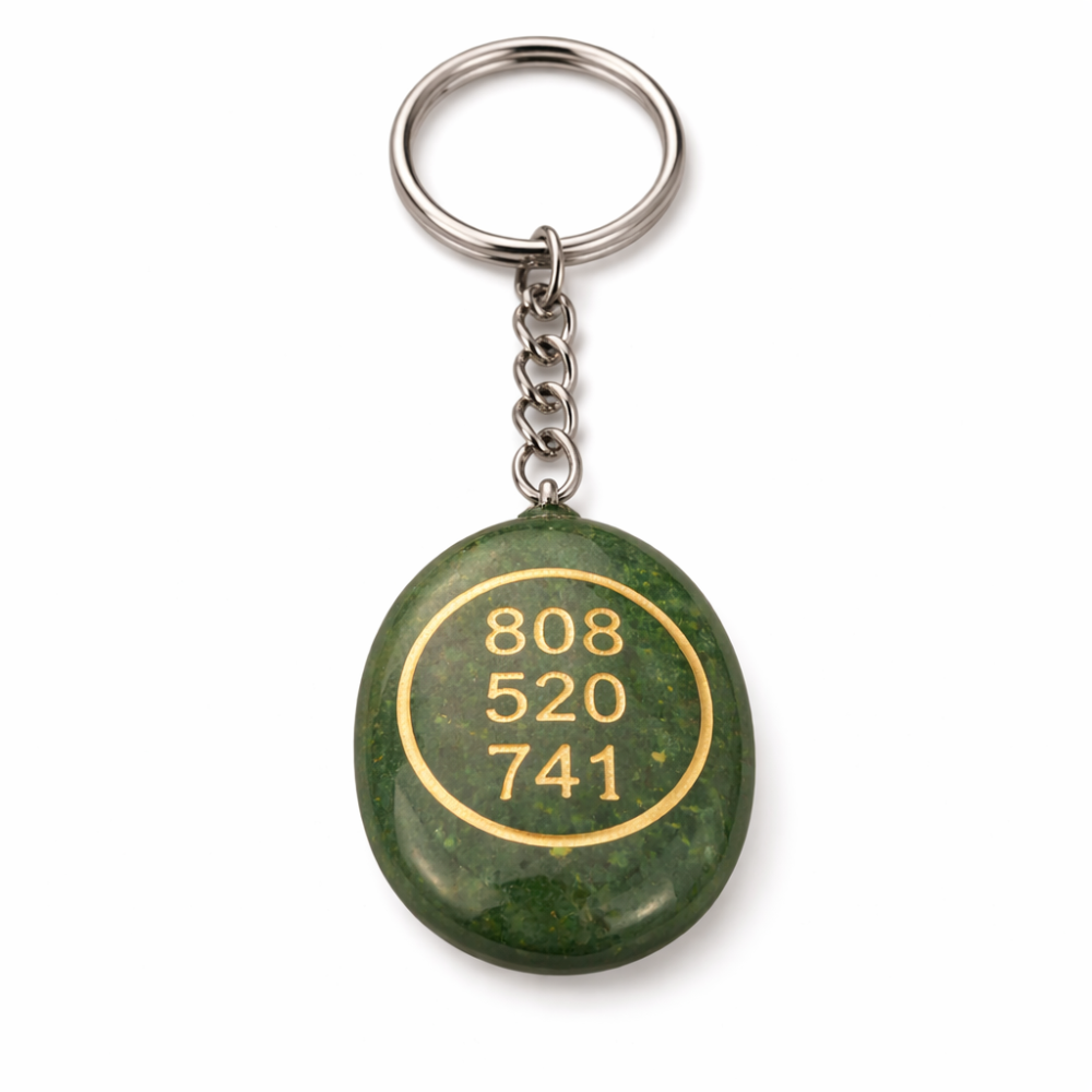 GREEN AVENTURINE KEYCHAIN - Luck, Opportunity & Growth image 2