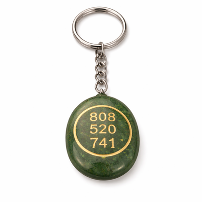 GREEN AVENTURINE KEYCHAIN - Luck, Opportunity & Growth image 2
