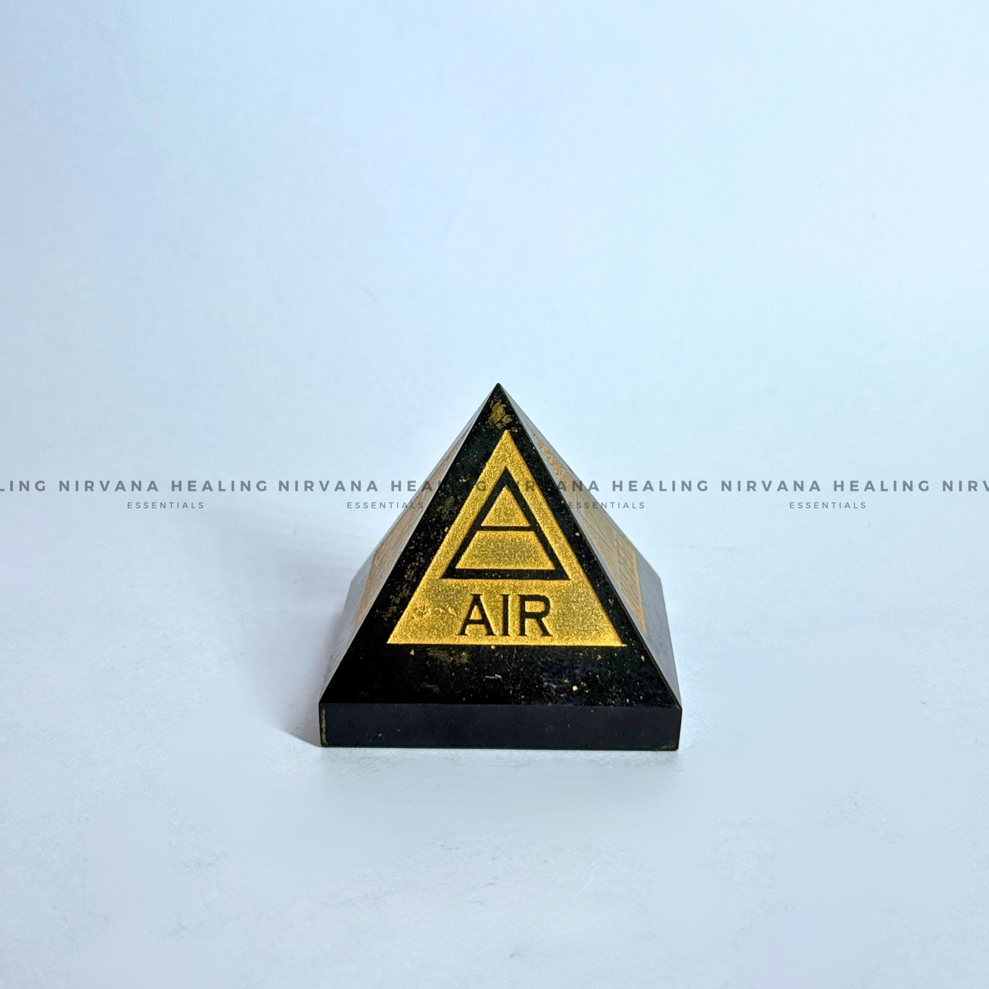 BLACK AGATE 5 ELEMENT PYRAMID (Grounding, Protection, Success And Courage) image 0