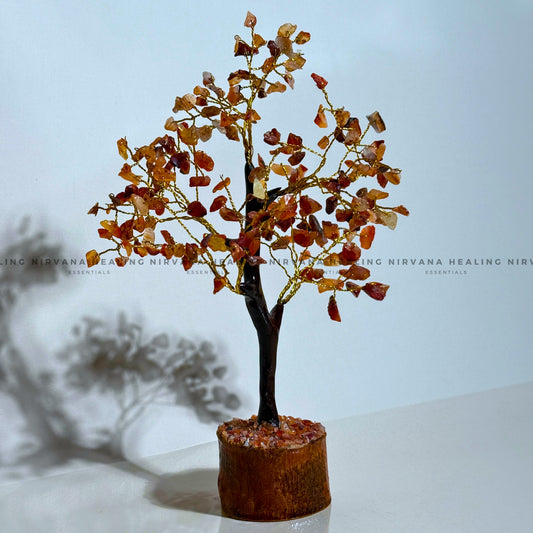 RED CARNELIAN CRYSTAL TREE Approx 200 Beads (Creativity, Courage, Passion And Stamina) image 0