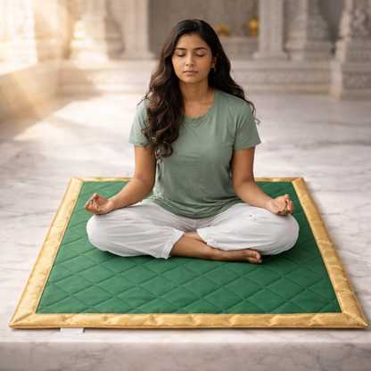 MEDITATION AASAN COTTON QUILTED - Grounding, Comfort & Focused Energy image 0