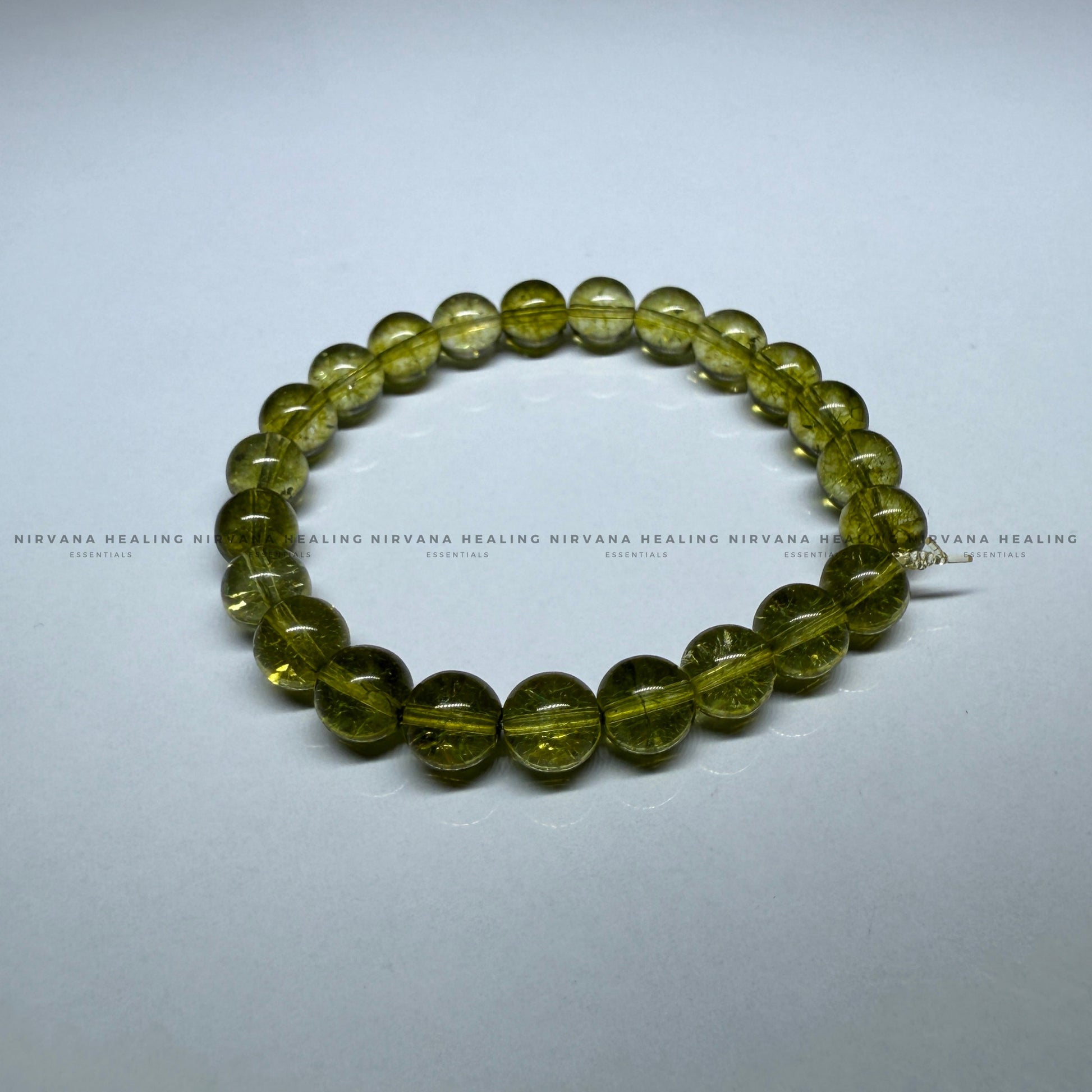 PERIDOT ROUND BEADED BRACELET (Prosperity, Cheerfulness, Abundance And Renewal) image 3