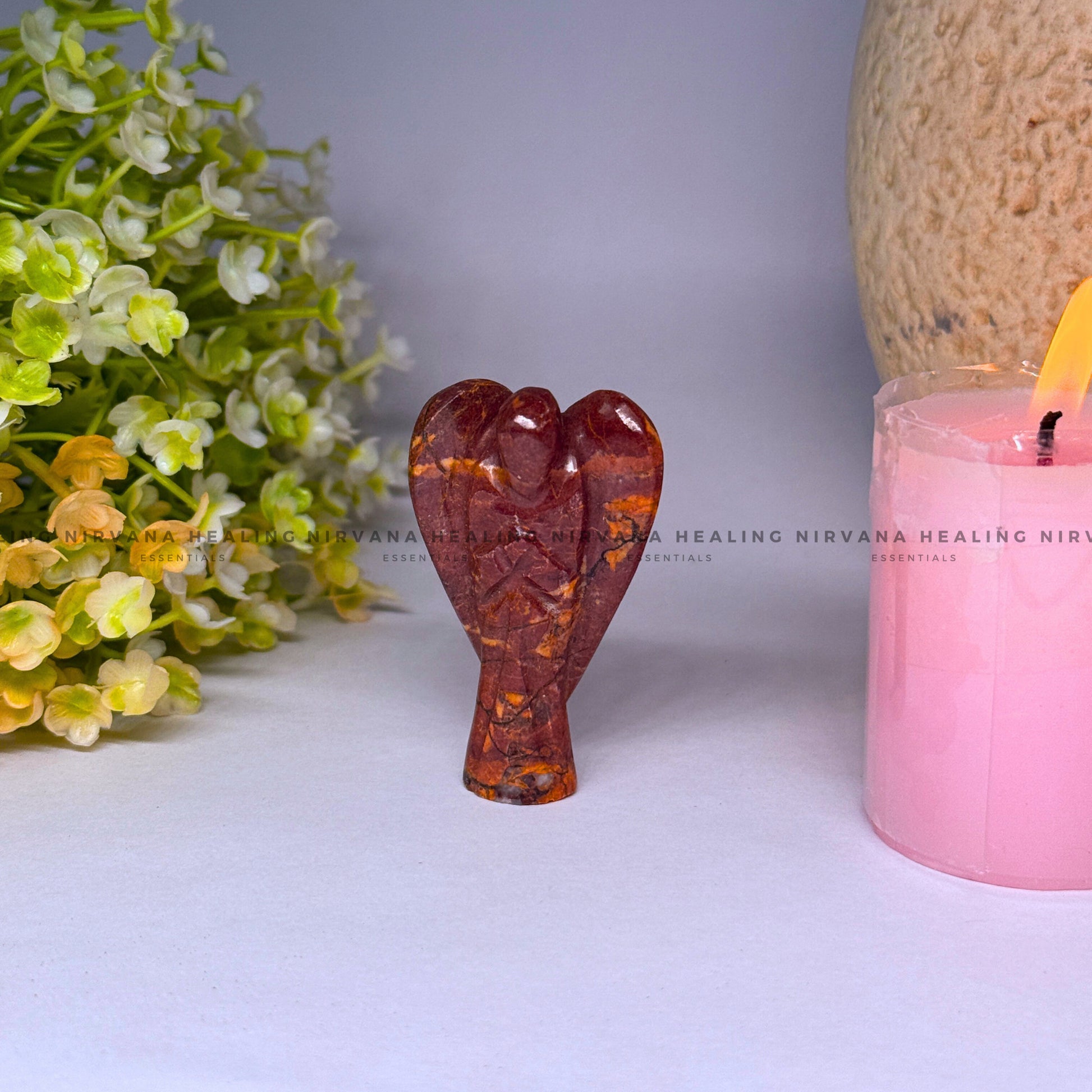 RED CARNELIAN ANGEL (Creativity, Courage, Passion And Stamina) image 0