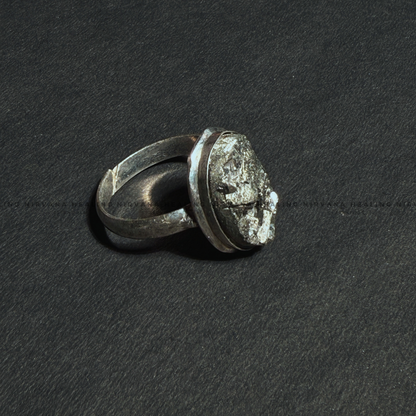 PYRITE RAW OVAL RING (Money Magnet, Prosperity, Fame, Abundance).  image 3