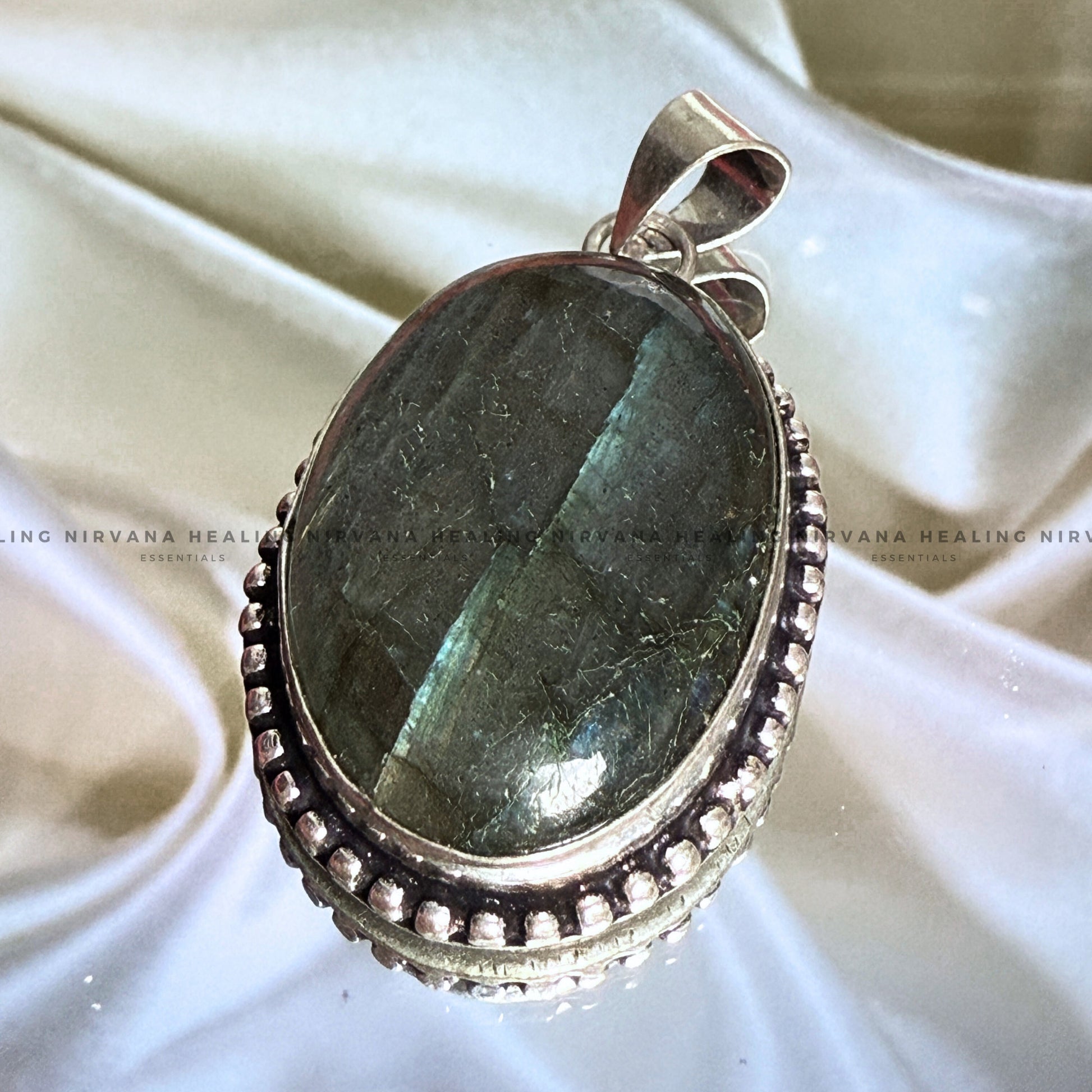 LABRADORITE CRYSTAL DESIGNER PENDANT (Intuition, Inner Power And Transformation).  image 0