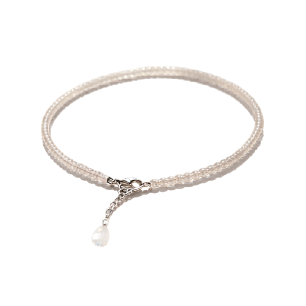 CLEAR QUARTZ ANKLET - Clarity, Amplification, Balanced Energy image 2