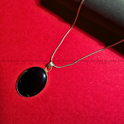 BLACK AGATE PENDANT (Grounding, Protection, Success And Courage) image 6