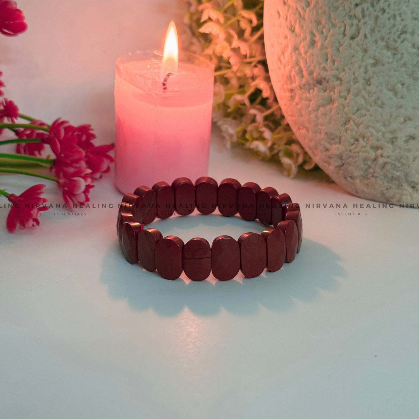 RED JASPER PYRAMID BRACELET (Immunity, Strength, Health And Pain Relief) image 3