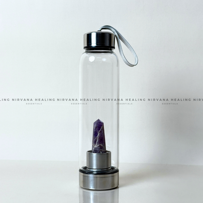 AMETHYST INFUSED CRYSTAL ELIXIR BOTTLE (Meditation, Stress, Intuition and Manifestation) image 5