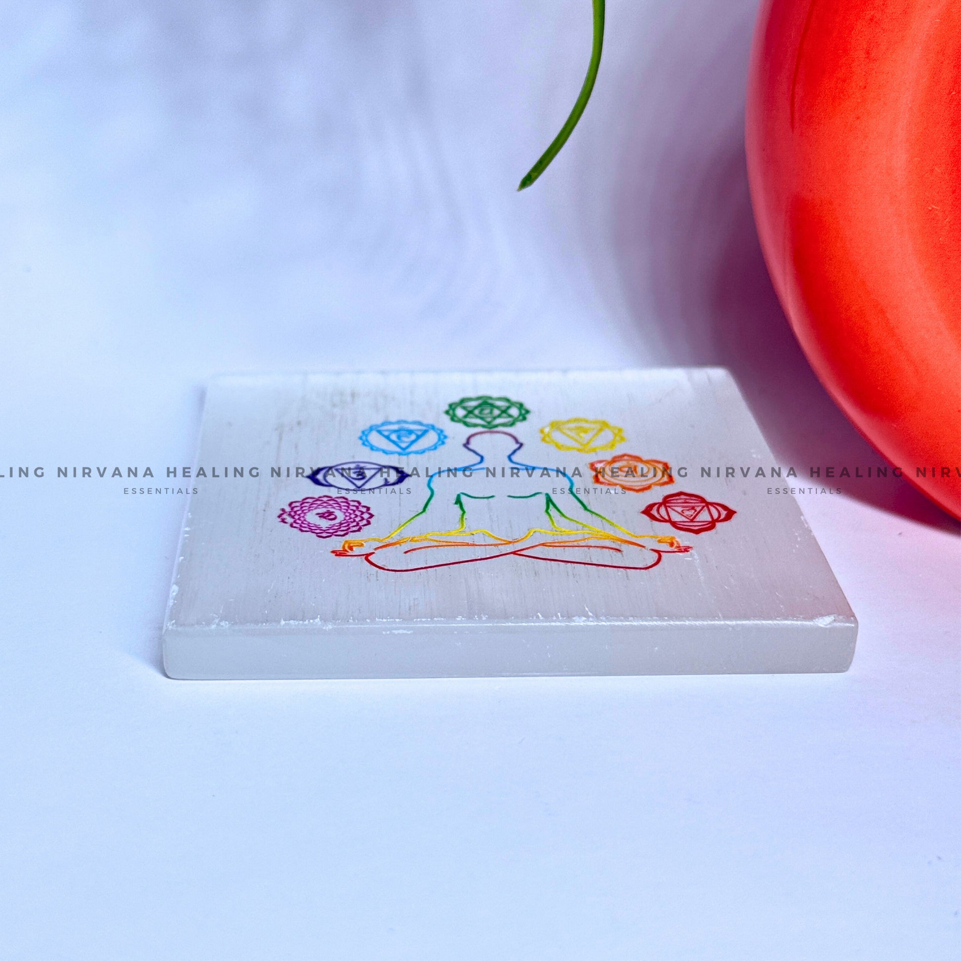 SELENITE MEDITATION POSE CHARGING PLATE (Aura Cleansing, Charging, Cleansing And Purification). image 4