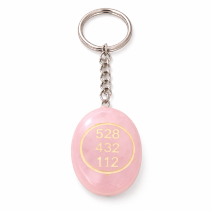 ROSE QUARTZ ZIBU KEYCHAIN - Love, Emotional Healing & Gentle Energy image 2