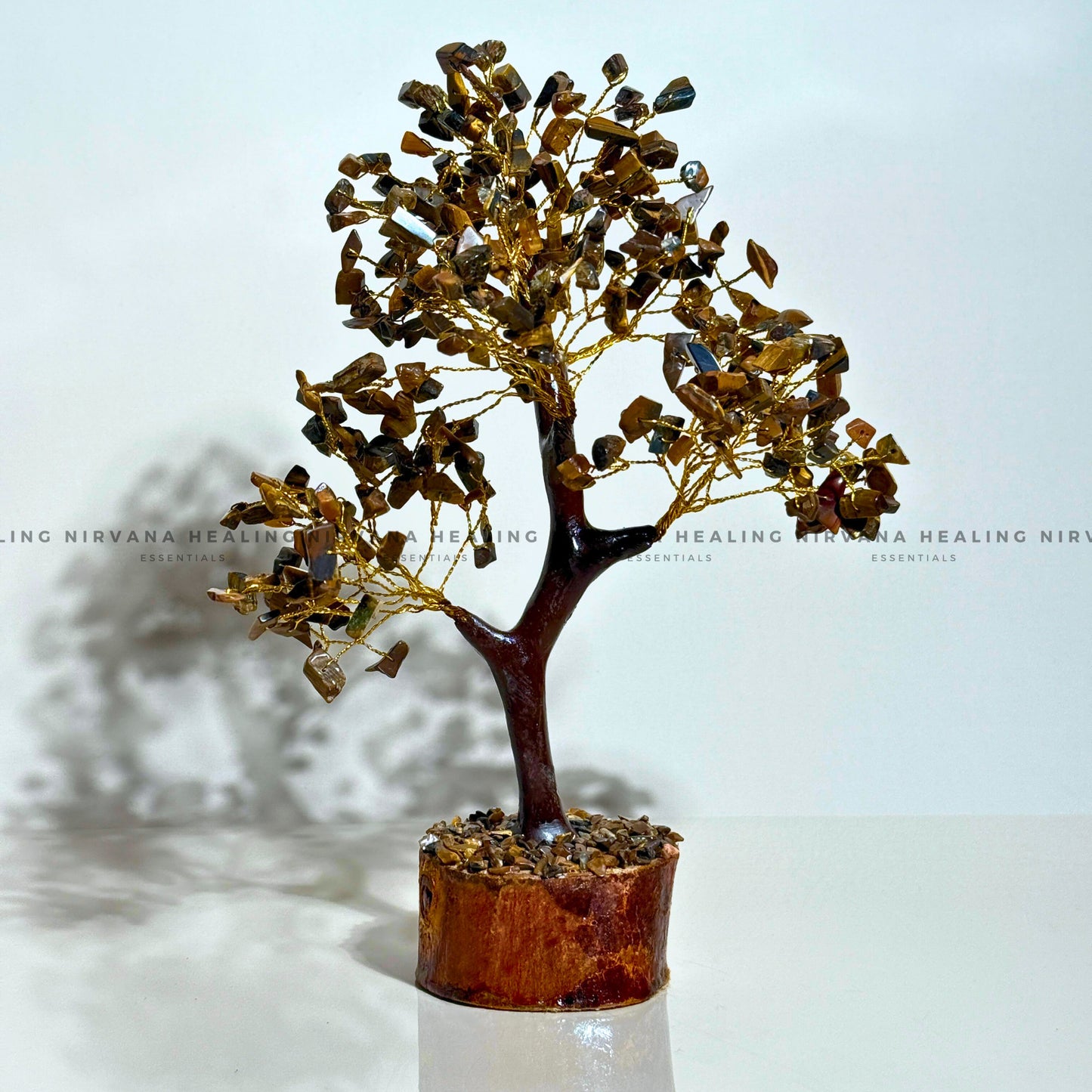 TIGER EYE CRYSTAL TREE (BIG) Approx 300 Beads (Bold, Courage, Willpower And Strength). image 0