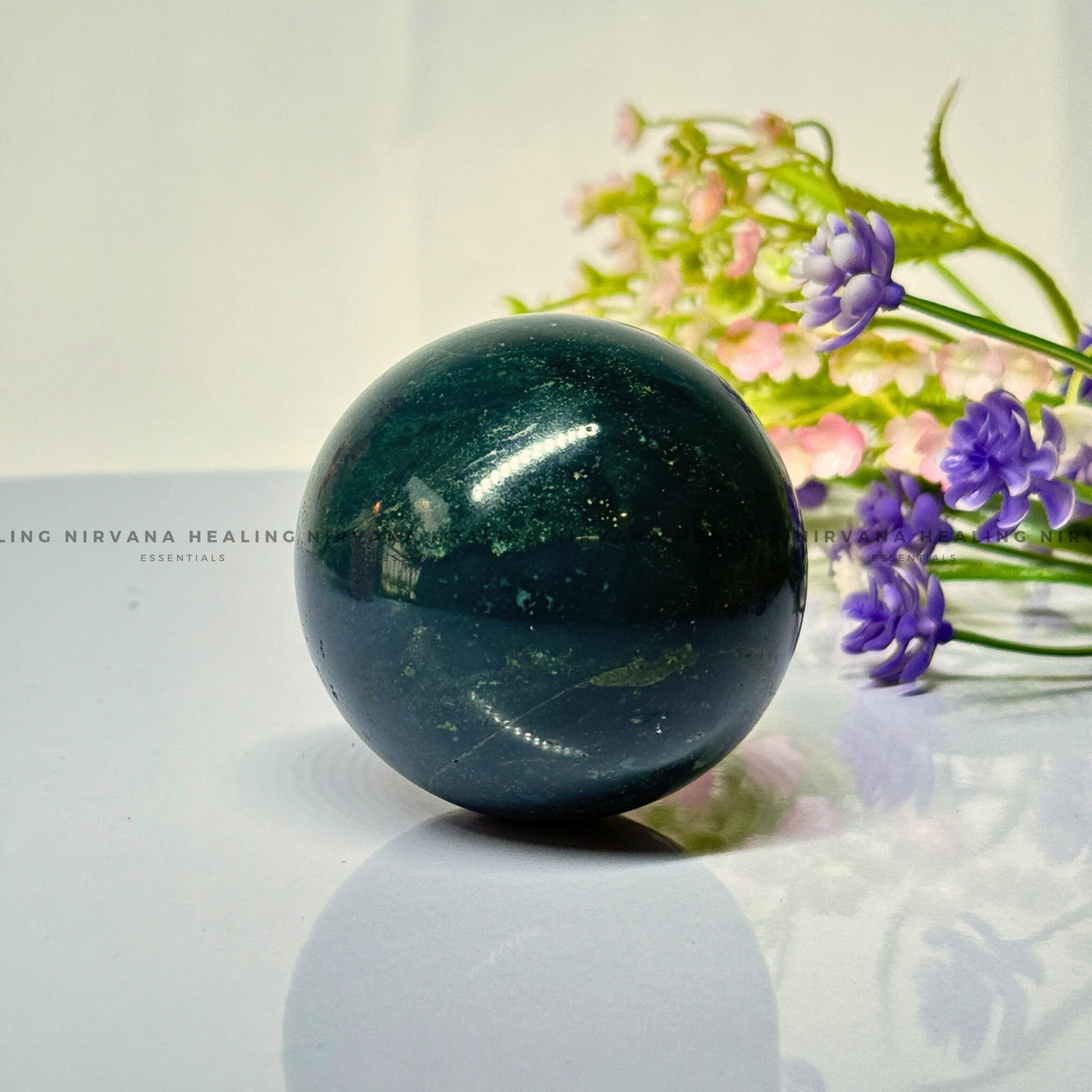 GREEN JADE SPHERE (Luck, Harmony, Peace And Abundance) image 2