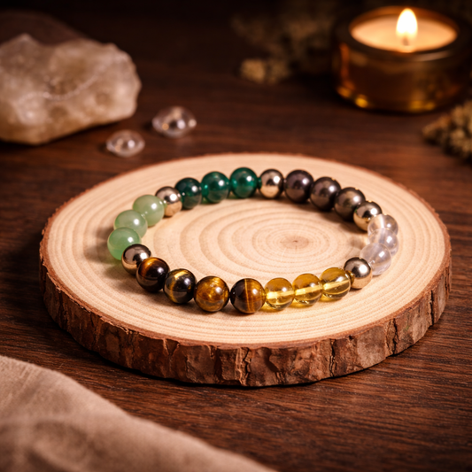 Money Magnet Healing Crystal Bracelet - Wealth, Success & Motivation image 0