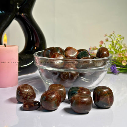 GARNET RED TUMBLE STONES (Commitment, Passion, Grounding And Courage) image 1