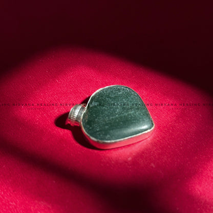 MARKAJ GREEN HEART SHAPED PENDANT (Protection, Luck And Intuition) image 5