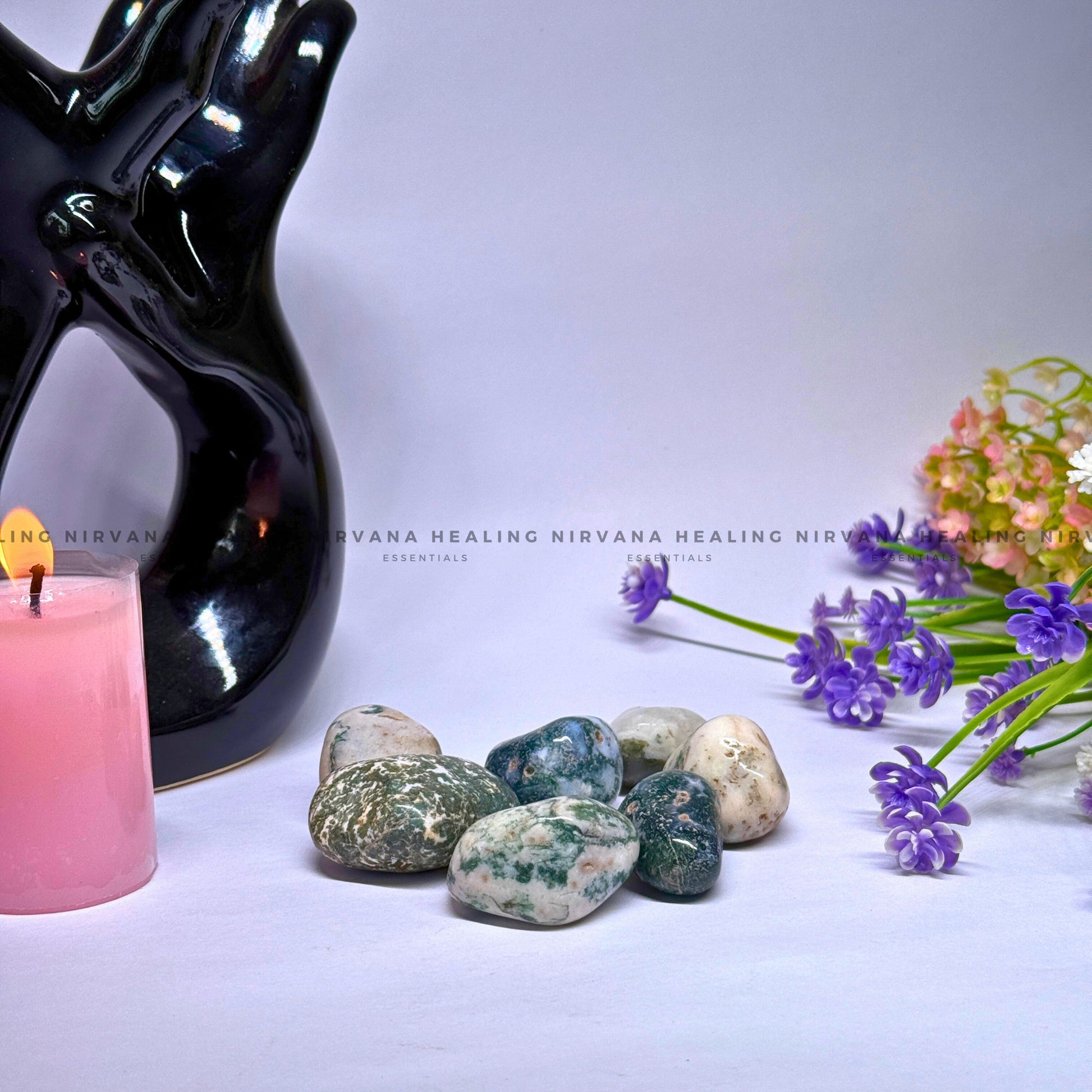 TREE AGATE TUMBLE STONES (Abundance, Nature Connection And Inner Peace) image 5