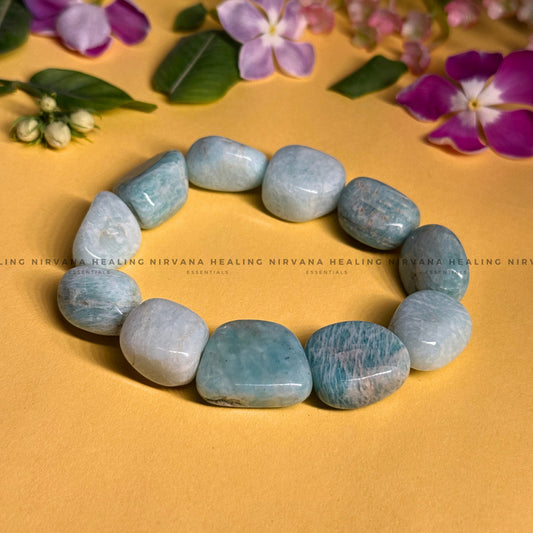 AMAZONITE TUMBLE BRACELET (Balance, Truth, Hope And Courage)   image 0