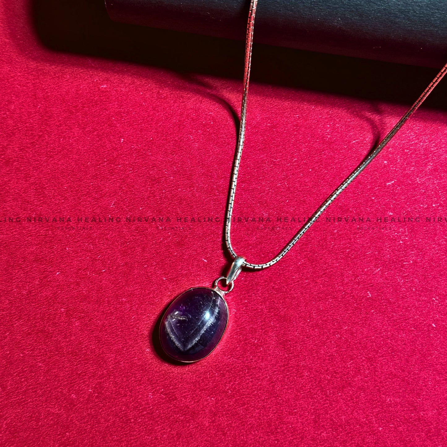 AMETHYST ROUND PENDANT (Meditation, Stress Reduction, Intuition And Manifestation) image 3