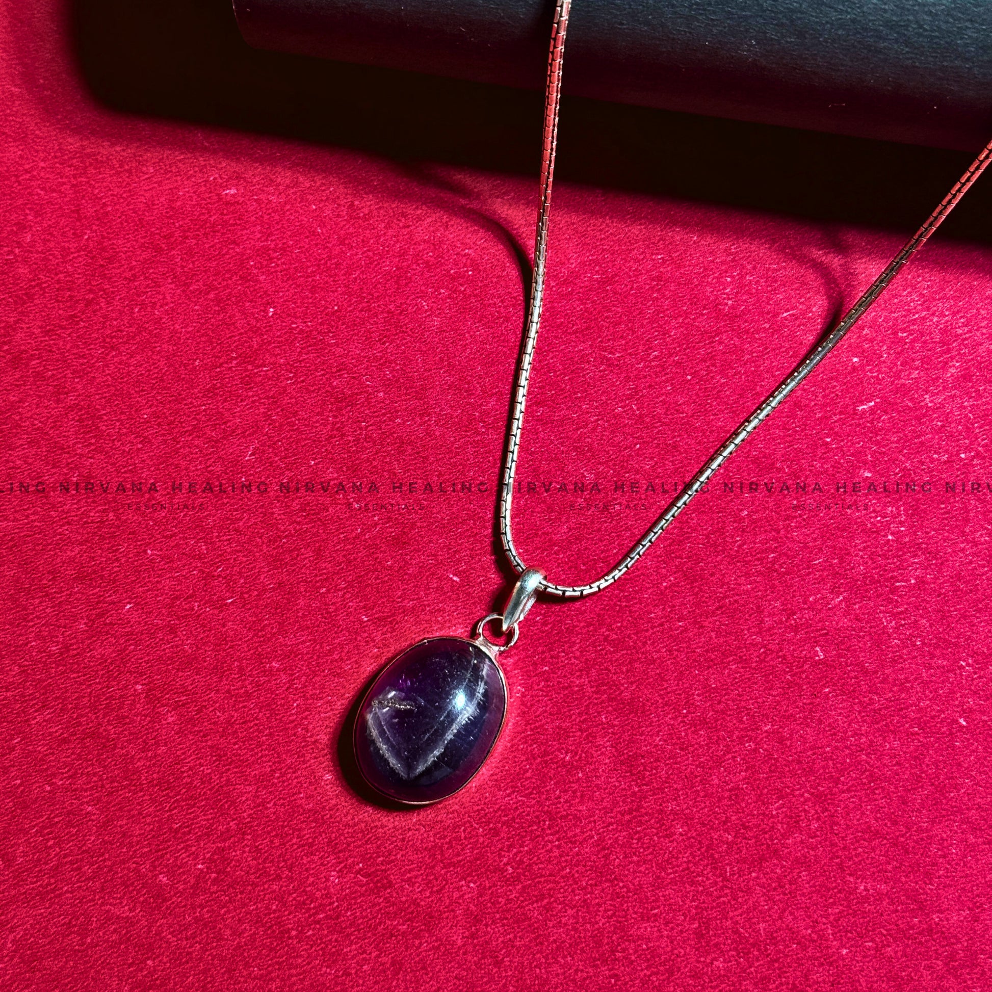 AMETHYST ROUND PENDANT (Meditation, Stress Reduction, Intuition And Manifestation) image 3