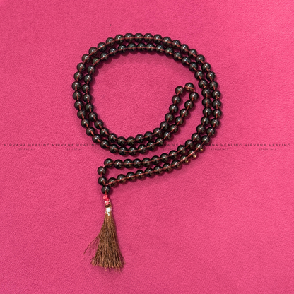 SMOKY QUARTZ MALA (Grounding, Detox, Protection And Removes Anxiety) image 2