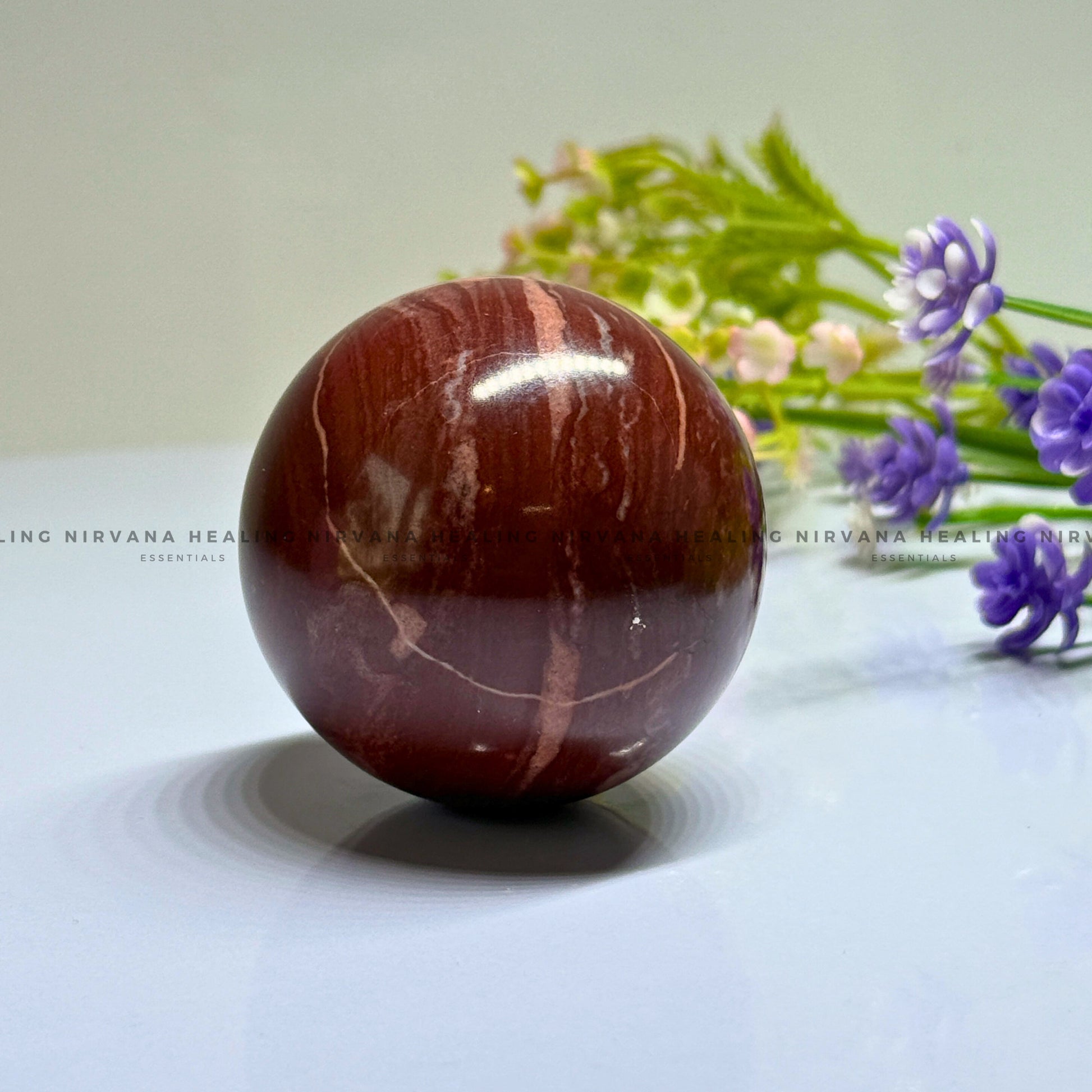 RED JASPER SPHERE (Endurance, Stability, Vitality And Courage) image 1