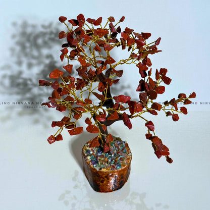RED JASPER CRYSTAL TREE Approx 200 beads (Immunity, Strength, Health and Pain Relief) image 2