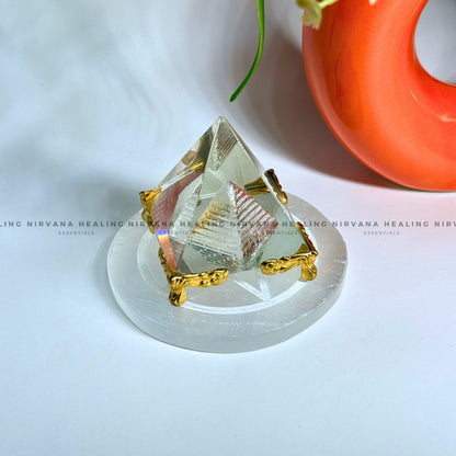 SELENITE STAR SYMBOL CHARGING PLATE (Aura Cleansing ,Charging, Cleansing And Purification) image 3