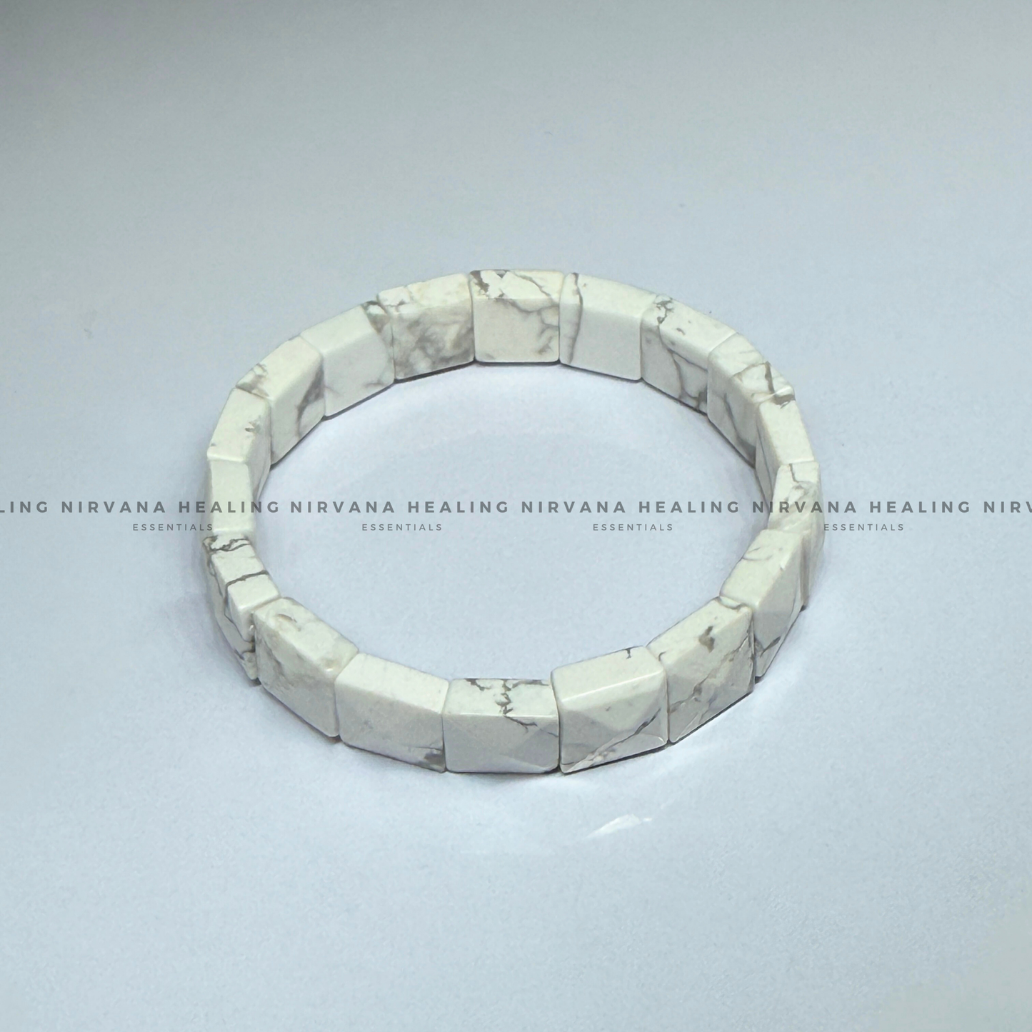 HOWLITE PYRAMID BRACELET (Peace, Sleep, Patience And Spiritual Awakening) image 2