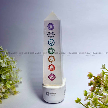 SELETINE SEVEN CHAKRA LAMP (Aura Cleansing ,Charging, Cleansing And Purification). image 1