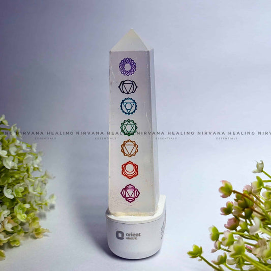 SELETINE SEVEN CHAKRA LAMP (Aura Cleansing ,Charging, Cleansing And Purification). image 1