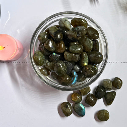 LABRADORITE TUMBLE STONES (Intuition, Inner Power And Transformation).    image 0
