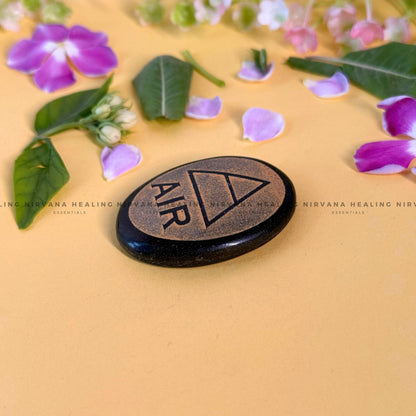BLACK TOURMALINE AIR ELEMENT ZIBU COIN (Protection, Grounding, Shielding And Growth) image 2