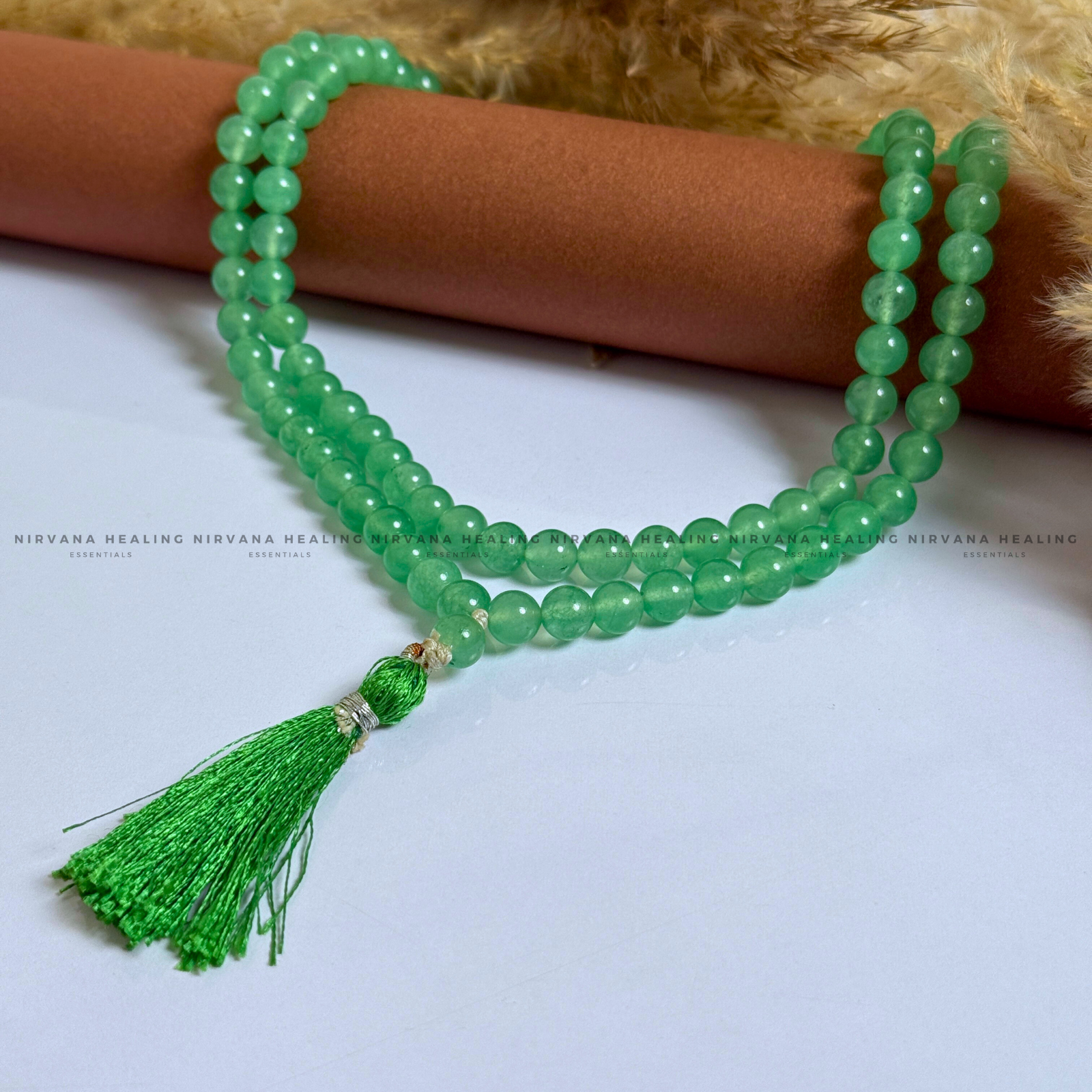 GREEN JADE MALA (Luck, Harmony, Peace And Abundance) image 1