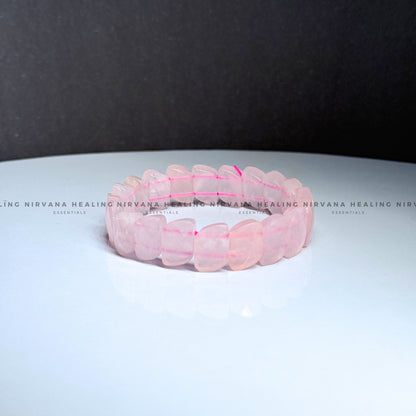 ROSE QUARTZ PYRAMID BRACELET (Love, Romance, Relationship, Emotion And Balance) image 3