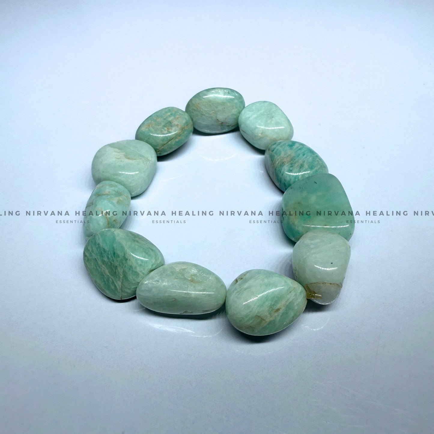 AMAZONITE TUMBLE BRACELET (Balance, Truth, Hope And Courage)   image 2
