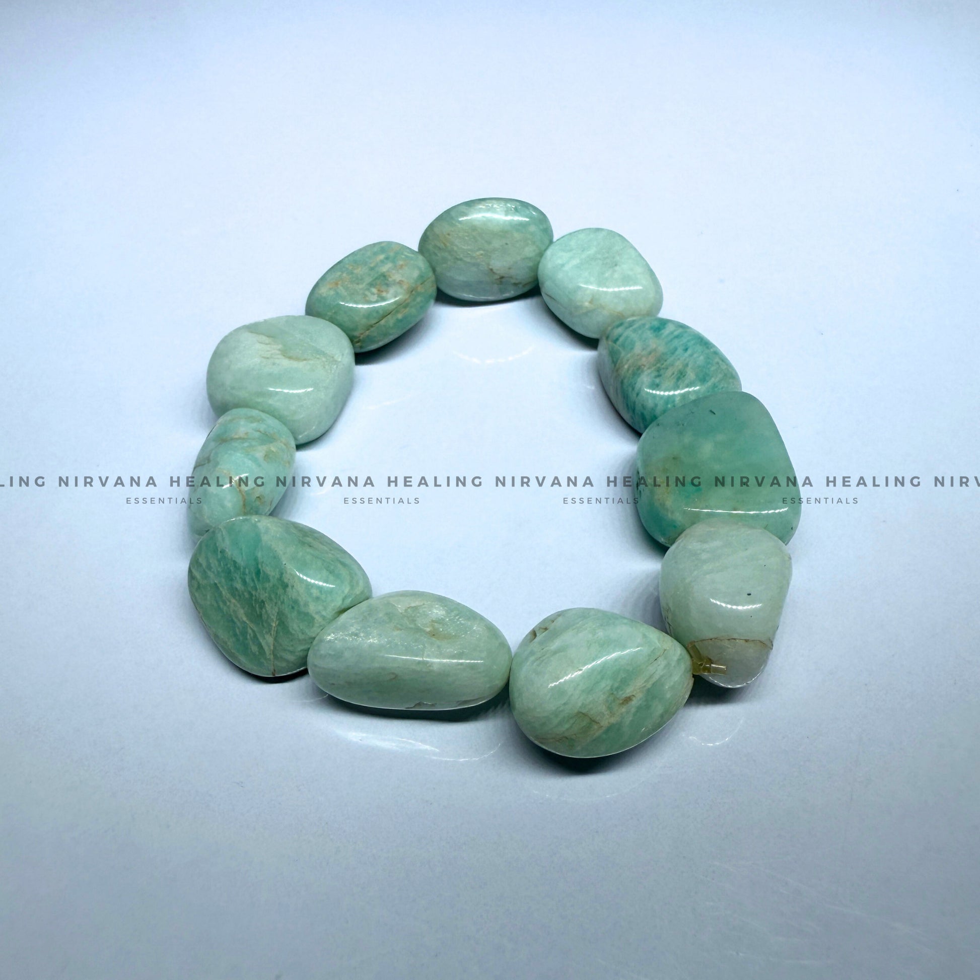 AMAZONITE TUMBLE BRACELET (Balance, Truth, Hope And Courage)   image 2